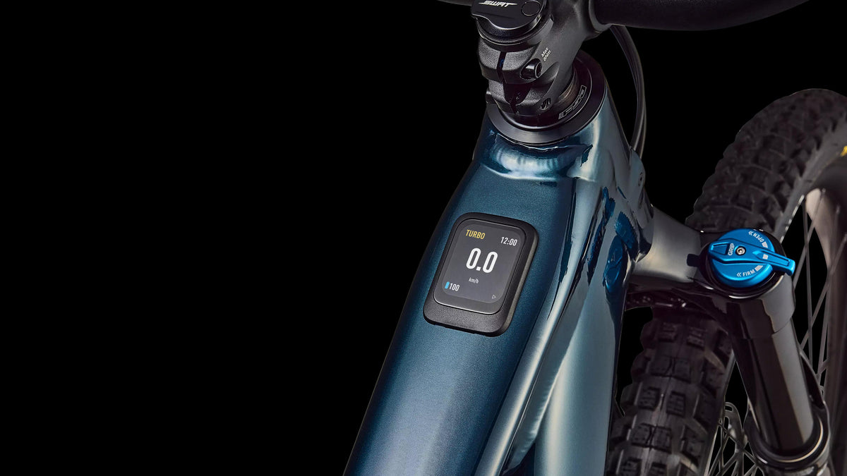 Turbo Levo 4 Comp Alloy (2026) — Gloss Deep Lake Metallic / Dune White — detail 90