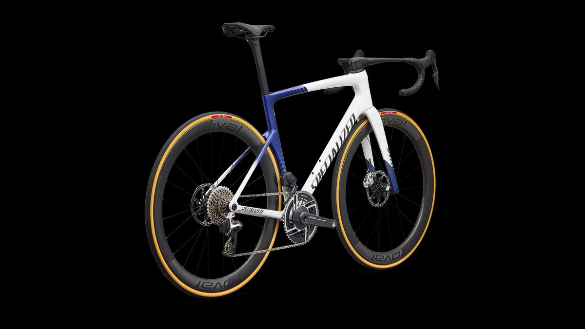 Tarmac SL9 S-Level - SRAM RED AXS (2027) — Gloss White / Majesty Blue Metallic / Black — detail 30
