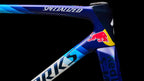 S-Works Tarmac SL9 Team Replica Frameset - Red Bull - BORA - hansgrohe (2027) — Gloss Metallic White Silver / Deep Blue — detail 100