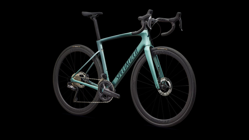Roubaix SL8 Expert - Shimano Ultegra Di2 (2026) — Gloss Fjord Metallic/White Pearl Fade/Emerald Metallic — detail 20