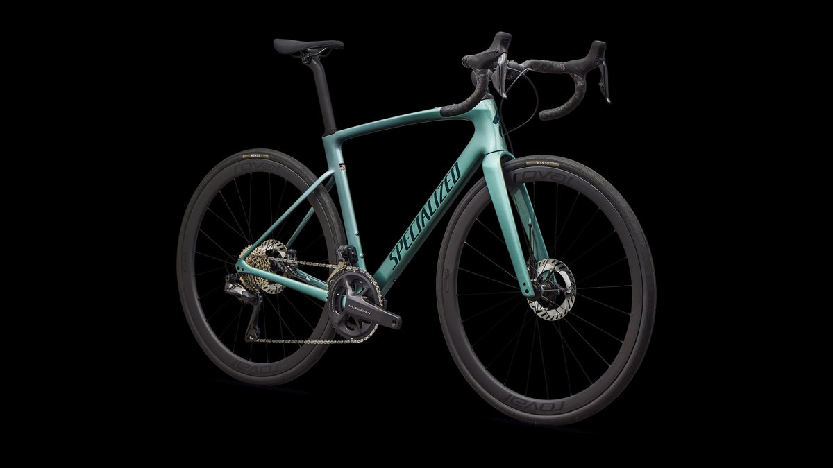 Roubaix SL8 Expert - Shimano Ultegra Di2 (2026) — Gloss Fjord Metallic/White Pearl Fade/Emerald Metallic — detail 20