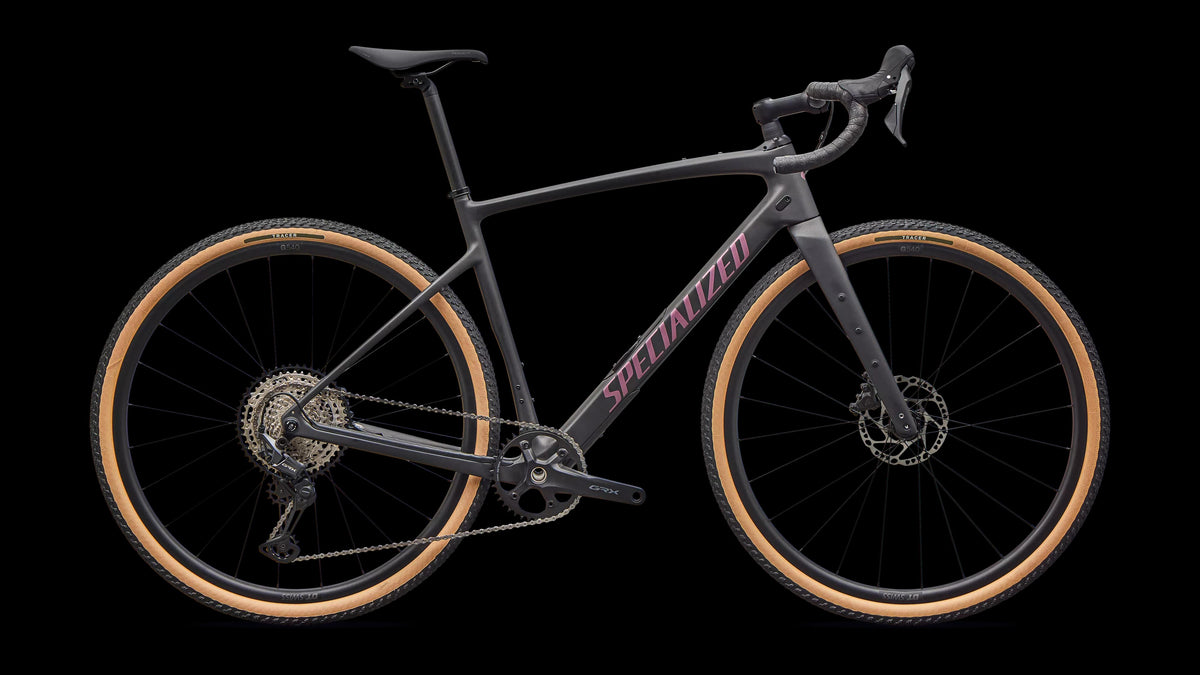 Diverge 4 Sport Carbon - Shimano GRX 600 (2026) — Obsidian Metallic/Quartz Metallic — side view