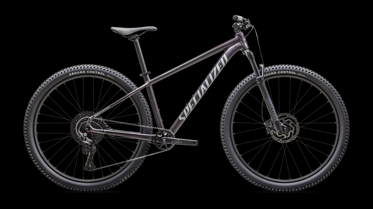 Rockhopper Comp (2026) — Satin Nebula Metallic / Dolomite Metallic — side view