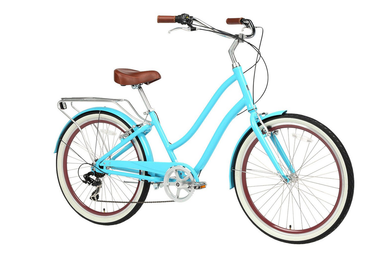 sixthreezero EVRYjourney Women's 24" 7 Speed Step-Through Touring Hybrid Bicycle — product view 75