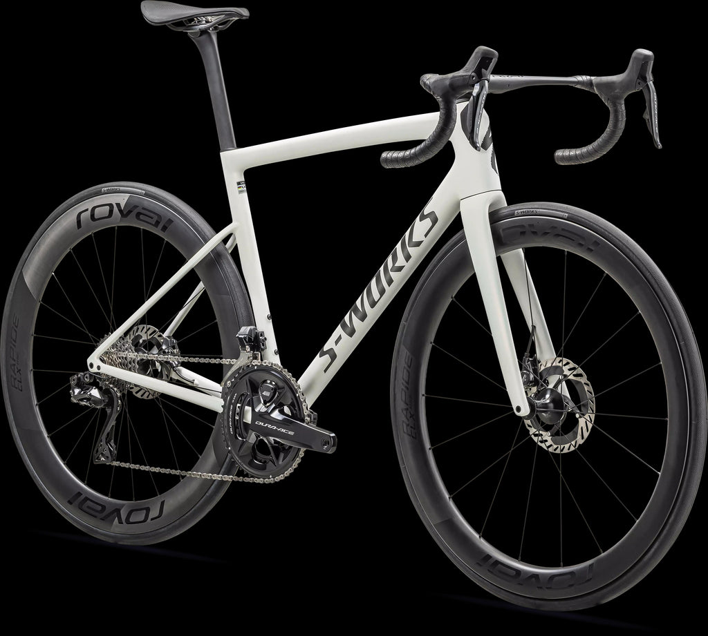 S-Works Tarmac SL8 - Shimano Dura-Ace Di2 (2024) — Satin Fog Tint / Green Ghost Pearl / Red Ghost Pearl Fade — detail 90