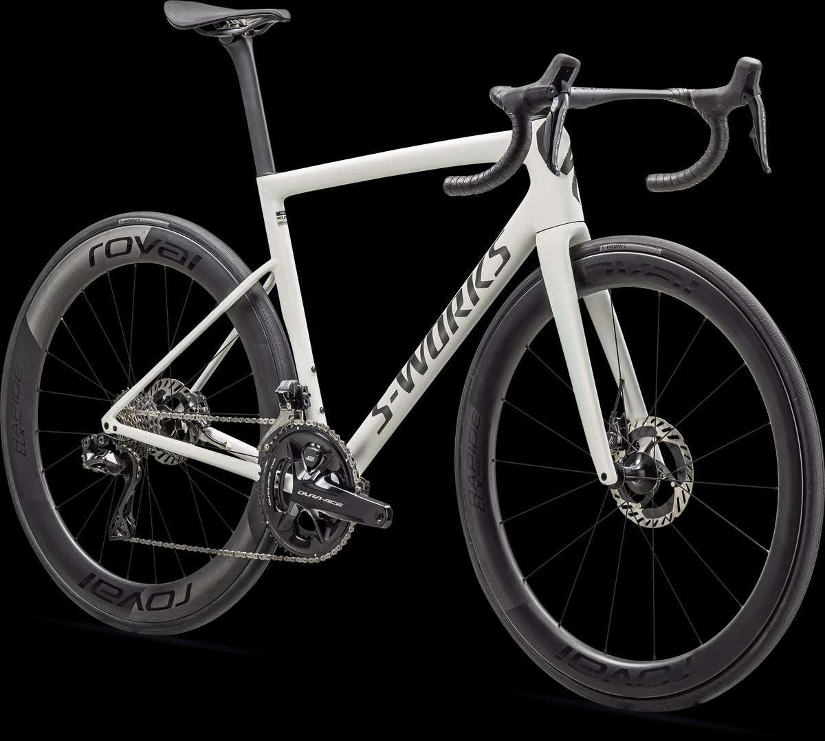 S-Works Tarmac SL8 - Shimano Dura-Ace Di2 (2024) — Satin Fog Tint / Green Ghost Pearl / Red Ghost Pearl Fade — detail 90