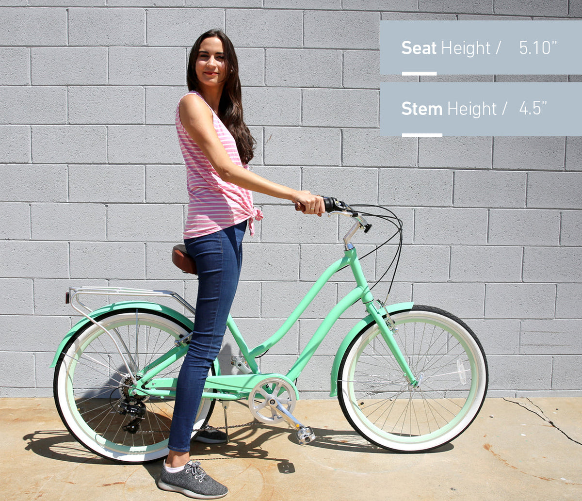 sixthreezero NEW EVRYjourney Women's 26" 7-Speed Speed Step-Through Touring Hybrid Bicycle — product view 55
