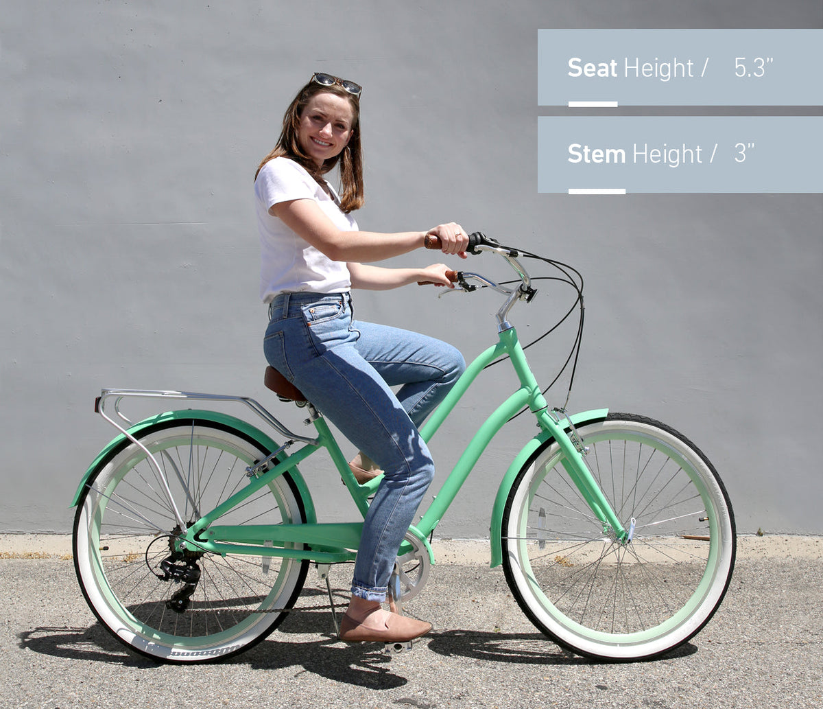 sixthreezero EVRYjourney Women's 26" 7 Speed Steel Step-Through Touring Hybrid Bicycle — product view 24