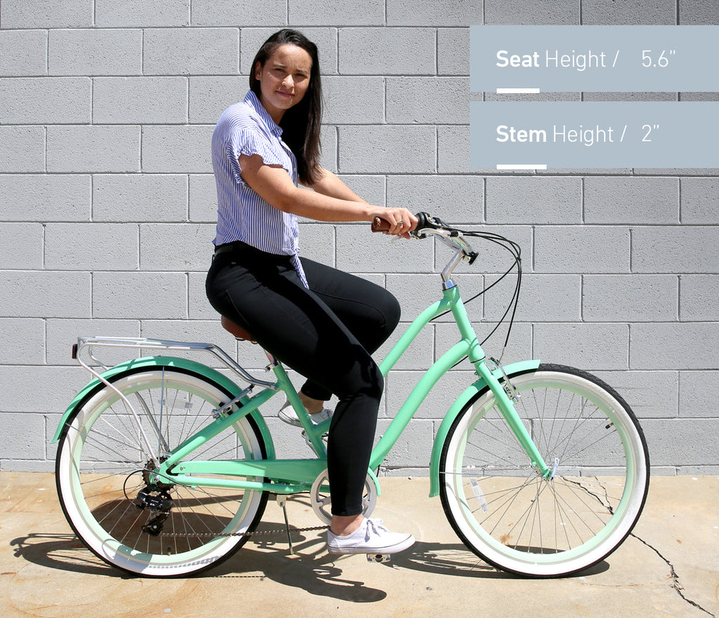 sixthreezero EVRYjourney Women's 26" Single Speed Step-Through Touring Hybrid Bicycle — product view 123