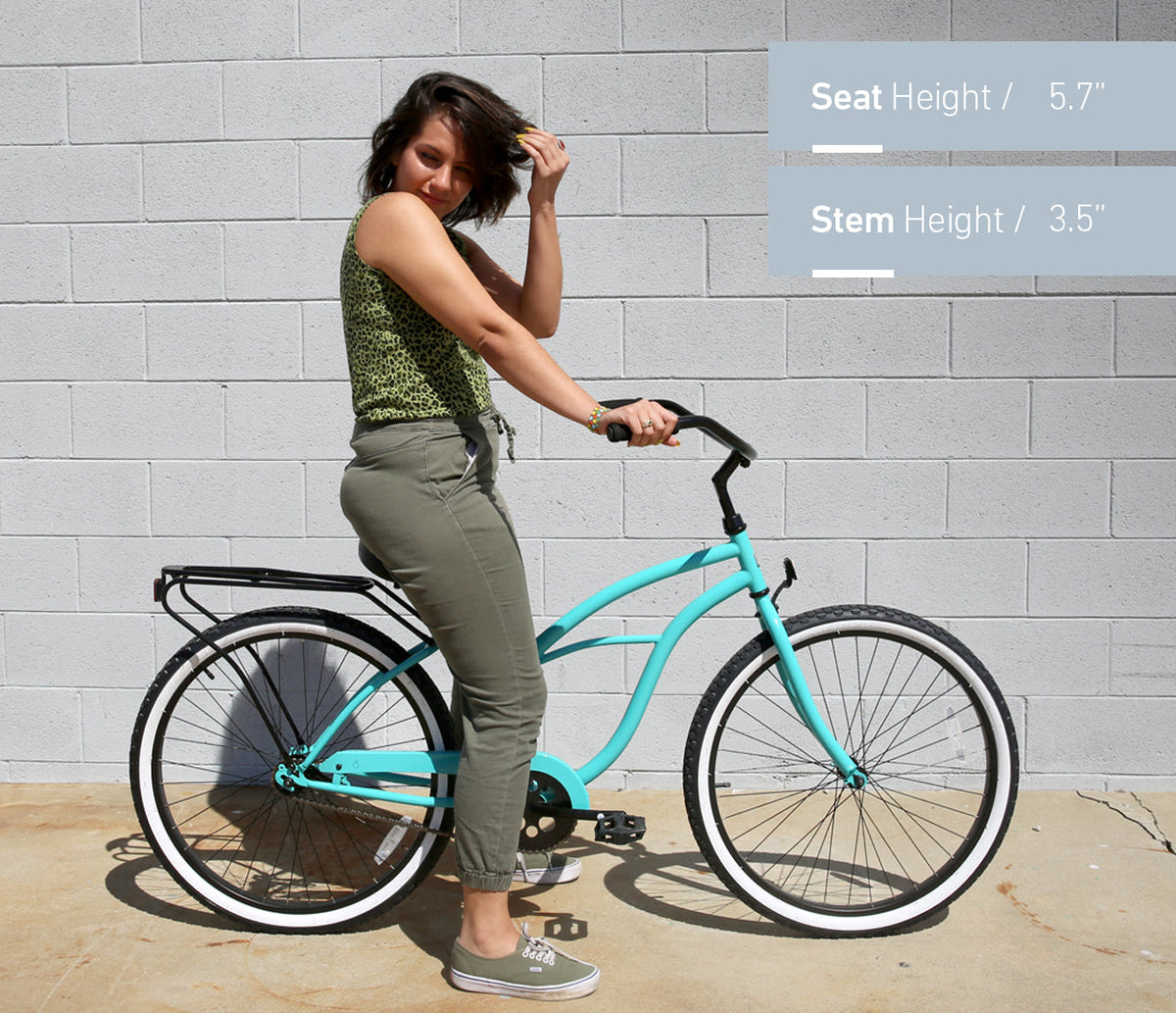 sixthreezero Around the Block Women's 26" 3 Speed Cruiser Bicycle — product view 107