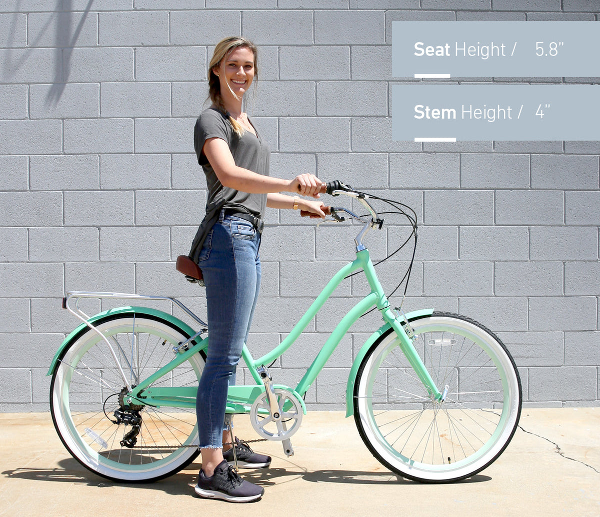 sixthreezero NEW EVRYjourney Women's 26" 7-Speed Speed Step-Through Touring Hybrid Bicycle — product view 51