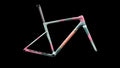 S-Works Crux 5 Frameset - FACT 12r Carbon (2027) — Agave Grey/Photon Tint over Silver Dust — side view