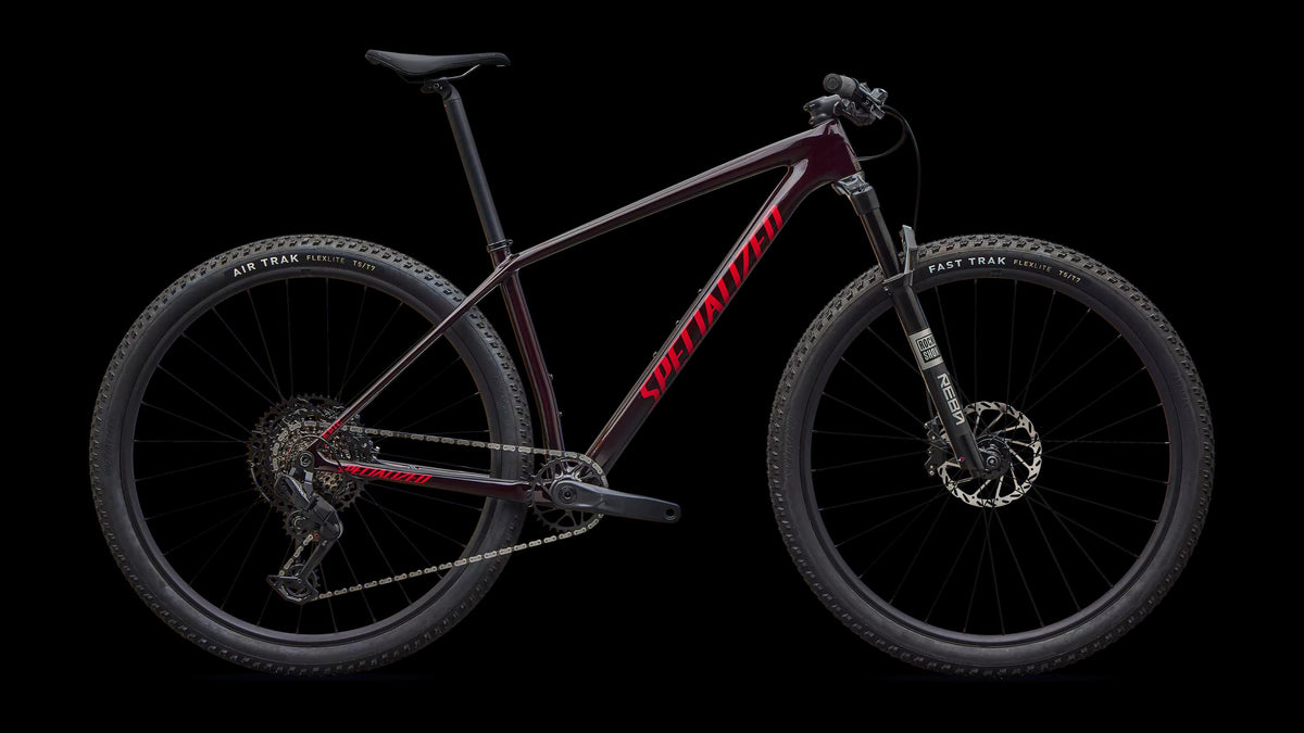 Epic Hardtail Comp - SRAM Eagle 70, RockShox REBA (2027) — Gloss Red Tint / Ruby Metallic — side view