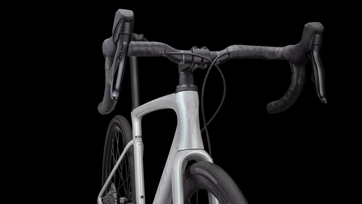 Roubaix SL8 Expert - SRAM Rival eTAP AXS (2024) — Gloss Dove Grey/Chameleon Lapis — detail 60