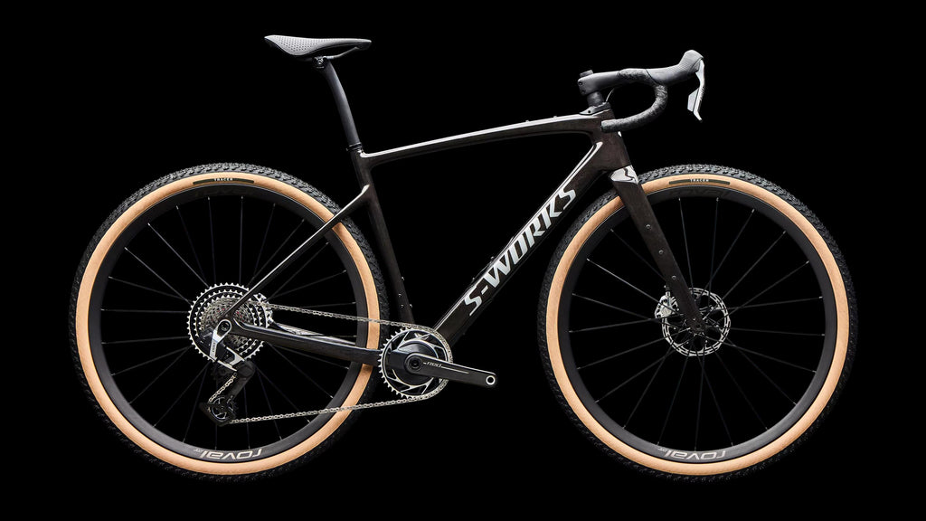 S-Works Diverge 4 - SRAM RED XPLR (2027) — Warm Smoke Metallic/Carbon Silver Dust — side view