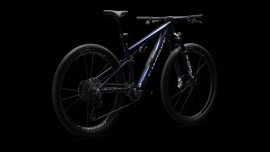 S-Works Epic 8 - SRAM XX SL AXS, RockShox Ultimate Flight Attendant (2026) — Gloss Cyan Blue Pearl / Metallic White Silver — detail 100
