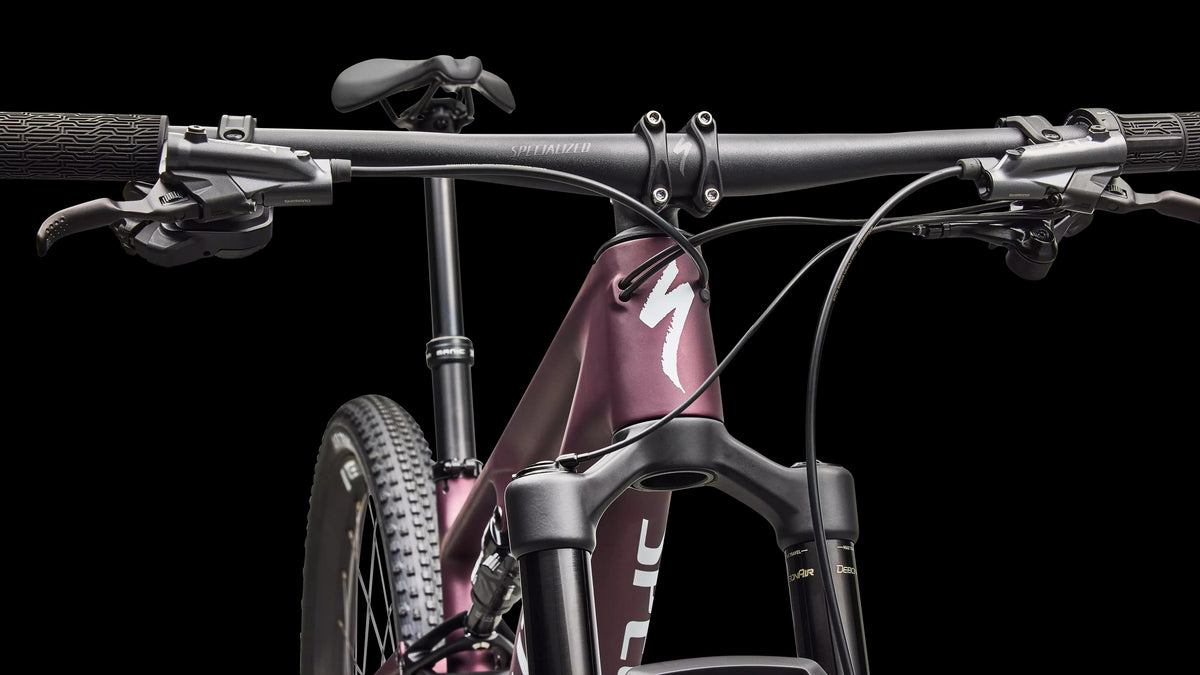 Epic 8 Expert - Shimano XT Di2, RockShox Select+ (2026) — Satin Bordeaux Metallic / White — detail 50