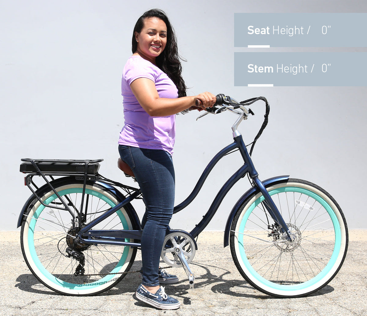 sixthreezero EVRYjourney Women's 26" 500W 7 Speed Electric Hybrid Bicycle — product view 43