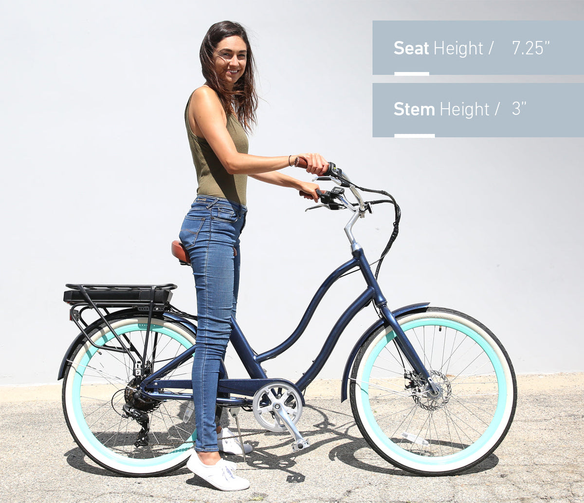 sixthreezero EVRYjourney Women's 26" 500W 7 Speed Electric Hybrid Bicycle — product view 61