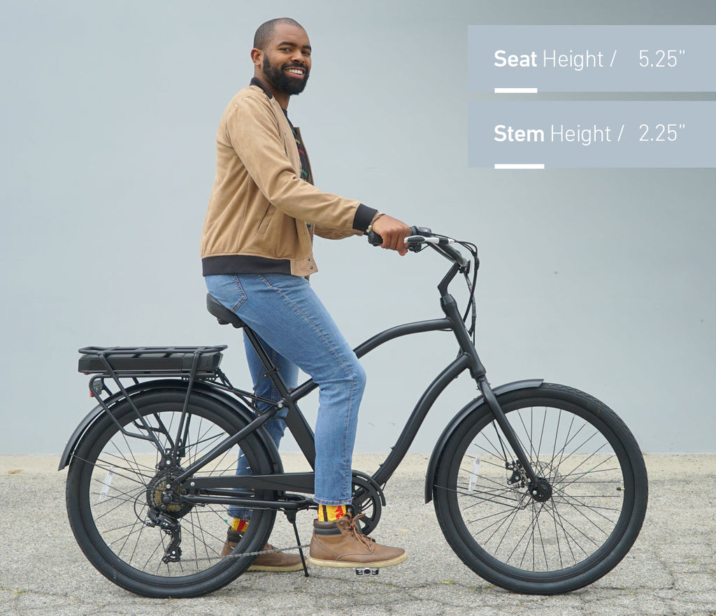 sixthreezero EVRYjourney Men's 26" 500W 7 Speed Electric Hybrid Bicycle — product view 36