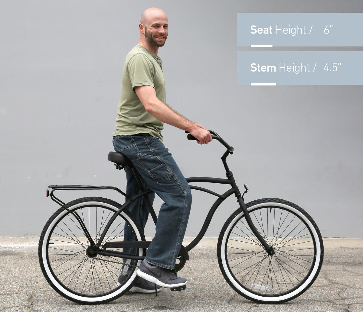 sixthreezero Around the Block Men's 26" 21 Speed Cruiser Bicycle — product view 114