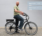sixthreezero Around the Block Men's 26" 500W 7 Speed Electric Beach Cruiser Bicycle — product view 36