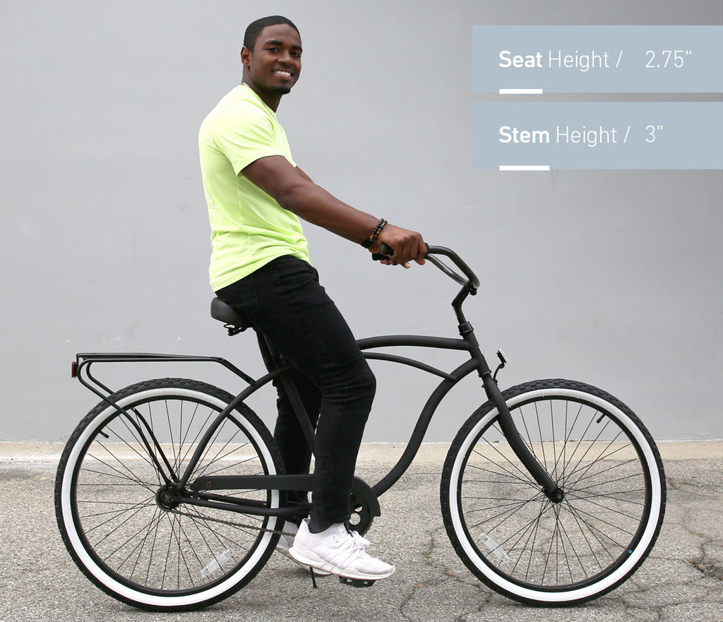 sixthreezero Around the Block Men's 26" 3 Speed Cruiser Bicycle — product view 100