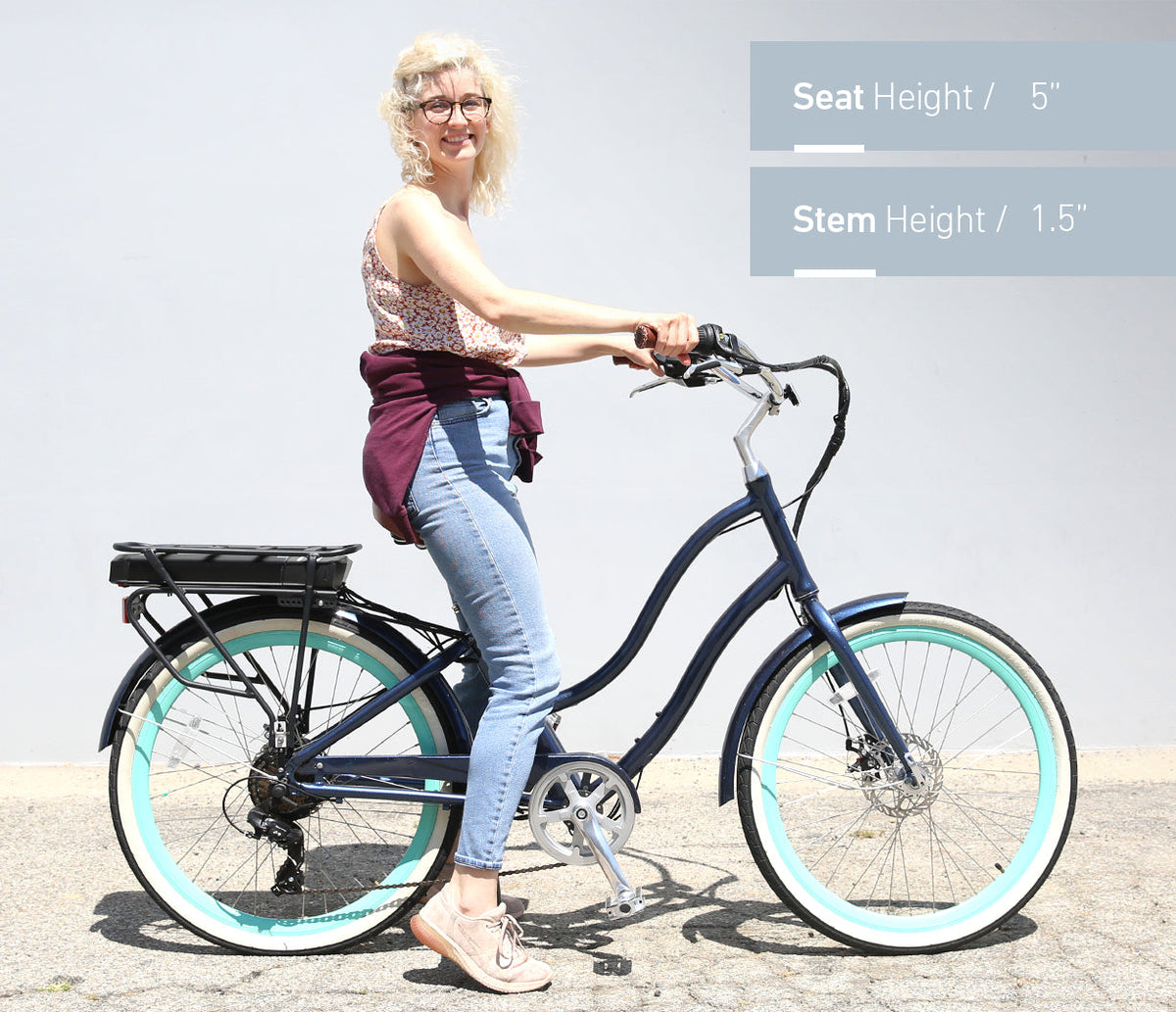 sixthreezero EVRYjourney Women's 26" 500W 7 Speed Electric Hybrid Bicycle — product view 53