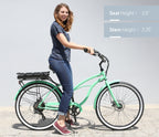 sixthreezero Around the Block Women's 26" 500W 7 Speed Electric Beach Cruiser Bicycle — product view 46