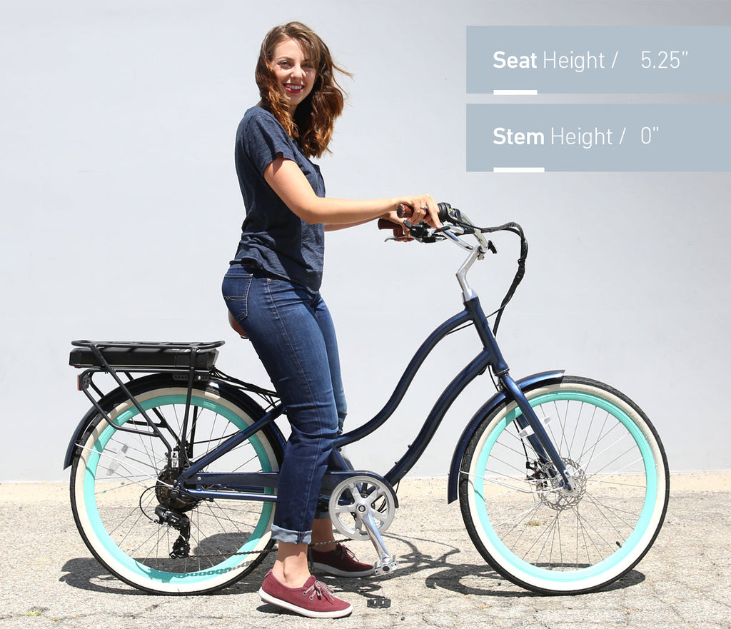 sixthreezero EVRYjourney Women's 26" 500W 7 Speed Electric Hybrid Bicycle — product view 55