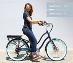 sixthreezero EVRYjourney Women's 26" 500W 7 Speed Electric Hybrid Bicycle — product view 54