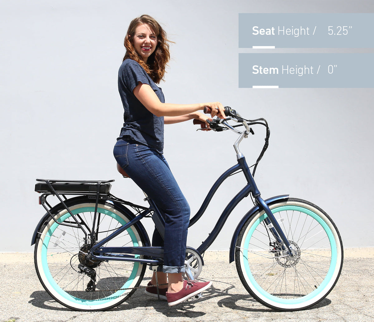 sixthreezero EVRYjourney Women's 26" 500W 7 Speed Electric Hybrid Bicycle — product view 54