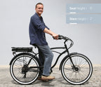 sixthreezero Around the Block Men's 26" 500W 7 Speed Electric Beach Cruiser Bicycle — product view 26