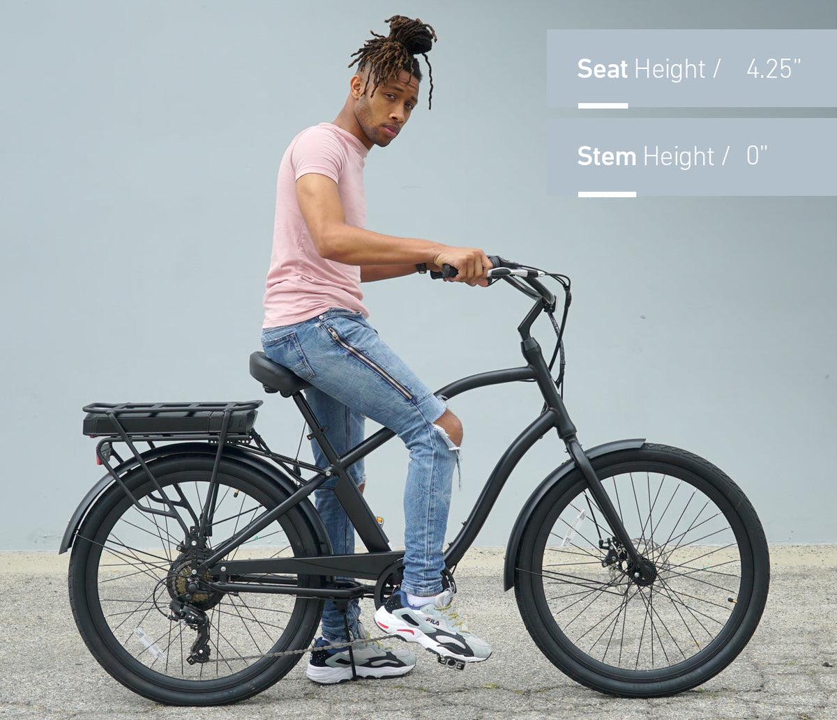 sixthreezero EVRYjourney Men's 26" 500W 7 Speed Electric Hybrid Bicycle — product view 30