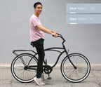sixthreezero Around the Block Men's 26" 3 Speed Cruiser Bicycle — product view 107