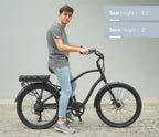 sixthreezero EVRYjourney Men's 26" 500W 7 Speed Electric Hybrid Bicycle — product view 35
