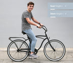 sixthreezero Around the Block Men's 26" 3 Speed Cruiser Bicycle — product view 108