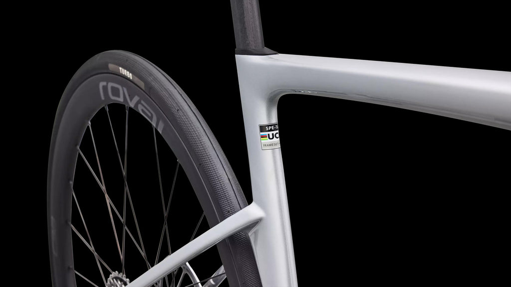 Tarmac SL9 Expert - SRAM Force AXS (2027) — Gloss Silver Dust / Powder Lime — detail 60