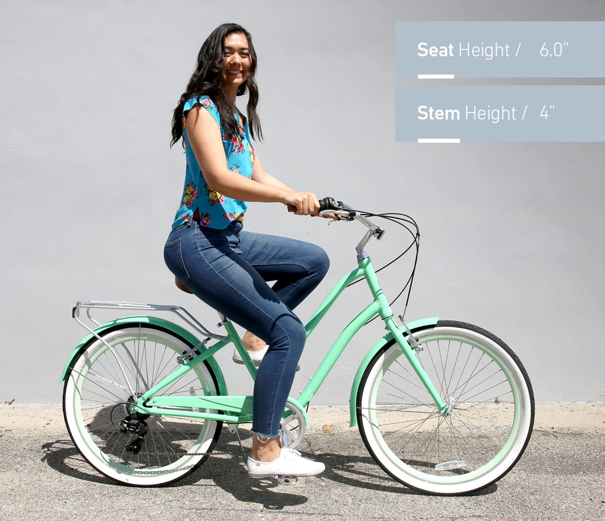 sixthreezero NEW EVRYjourney Women's 26" 7-Speed Speed Step-Through Touring Hybrid Bicycle — product view 58