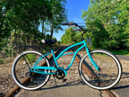 sixthreezero Around the Block Women's 24" 21 Speed Beach Cruiser Bicycle with Rear Rack — product view 37