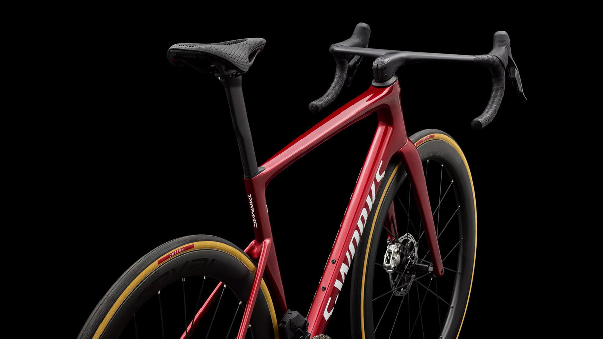 S-Works Tarmac SL9 - SRAM RED AXS (2027) — Gloss Ruby Metallic / White Silver Metallic — detail 100
