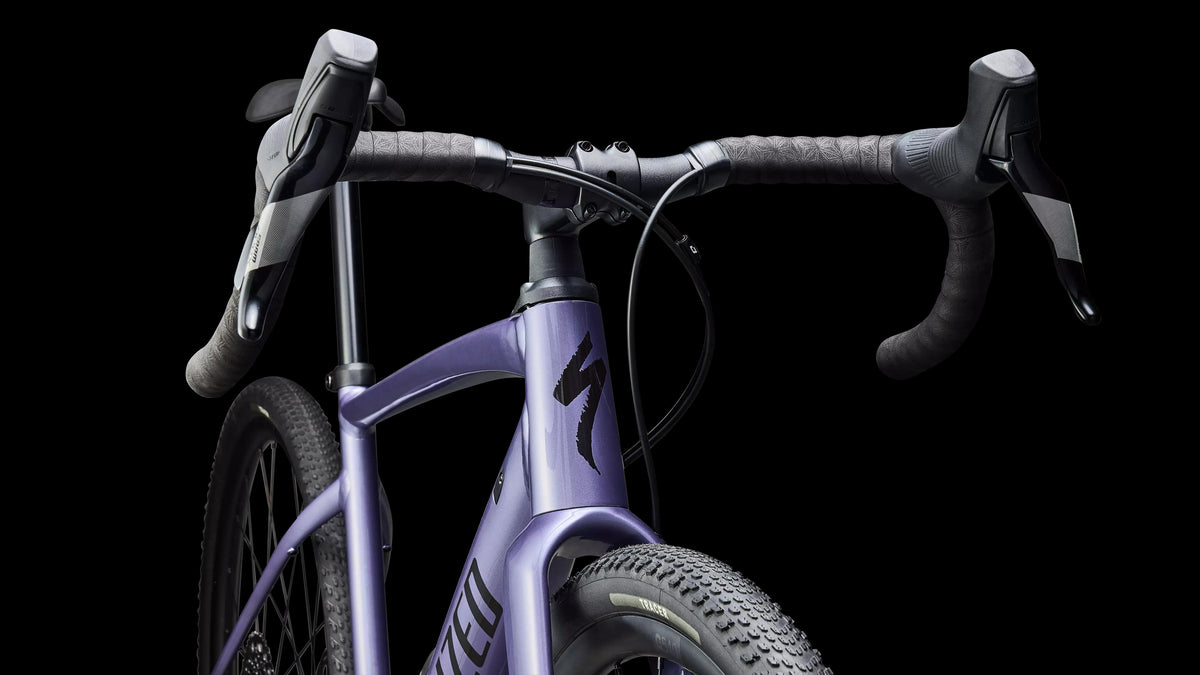 Diverge 4 Comp Alloy - SRAM Apex (2026) — Gloss Mauve Metallic / Obsidian — detail 50