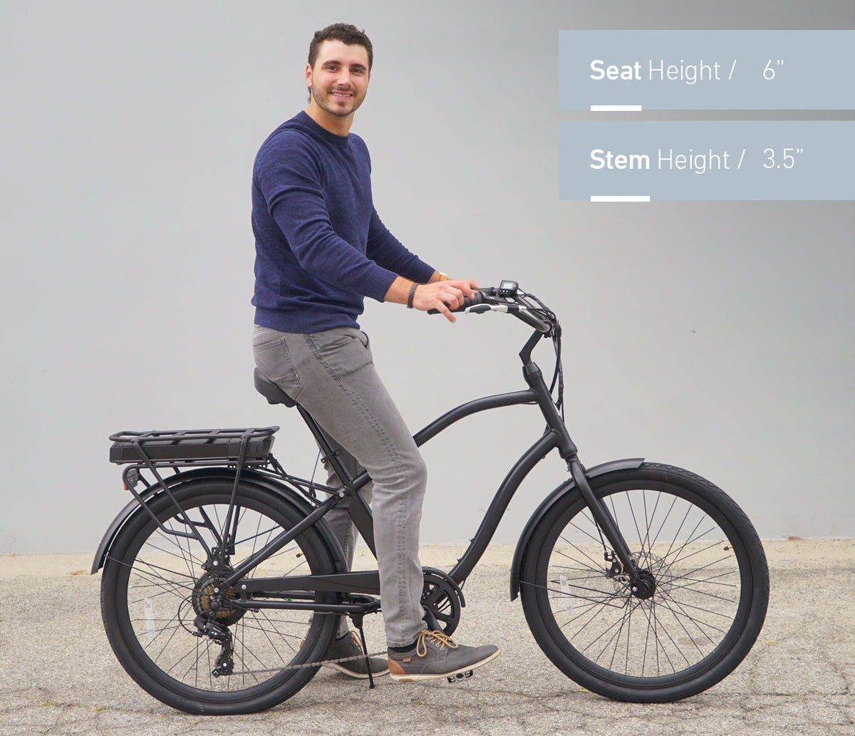 sixthreezero EVRYjourney Men's 26" 500W 7 Speed Electric Hybrid Bicycle — product view 40