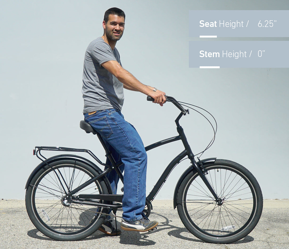 sixthreezero EVRYjourney Men's 26" Single Speed Steel Sport Hybrid Cruiser Bicycle — product view 21