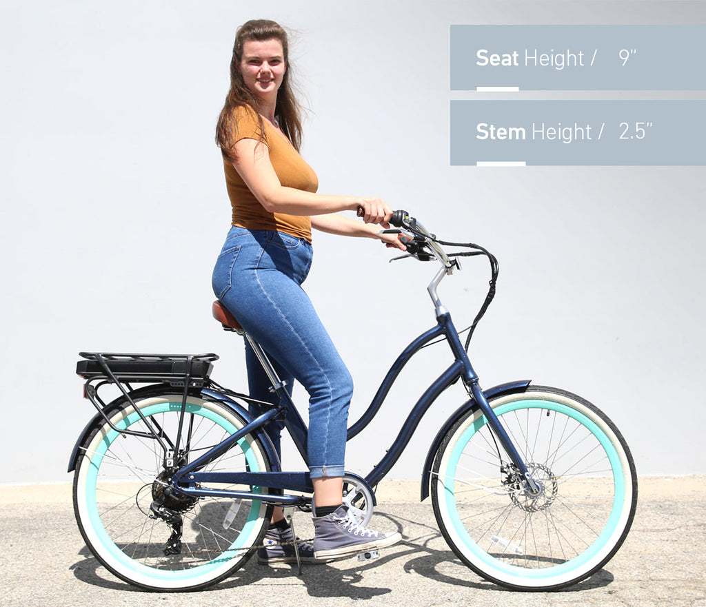 sixthreezero EVRYjourney Women's 26" 500W 7 Speed Electric Hybrid Bicycle — product view 64