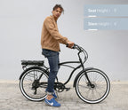 sixthreezero Around the Block Men's 26" 500W 7 Speed Electric Beach Cruiser Bicycle — product view 41