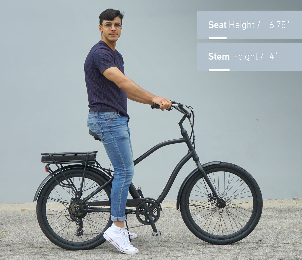 sixthreezero EVRYjourney Men's 26" 500W 7 Speed Electric Hybrid Bicycle — product view 45