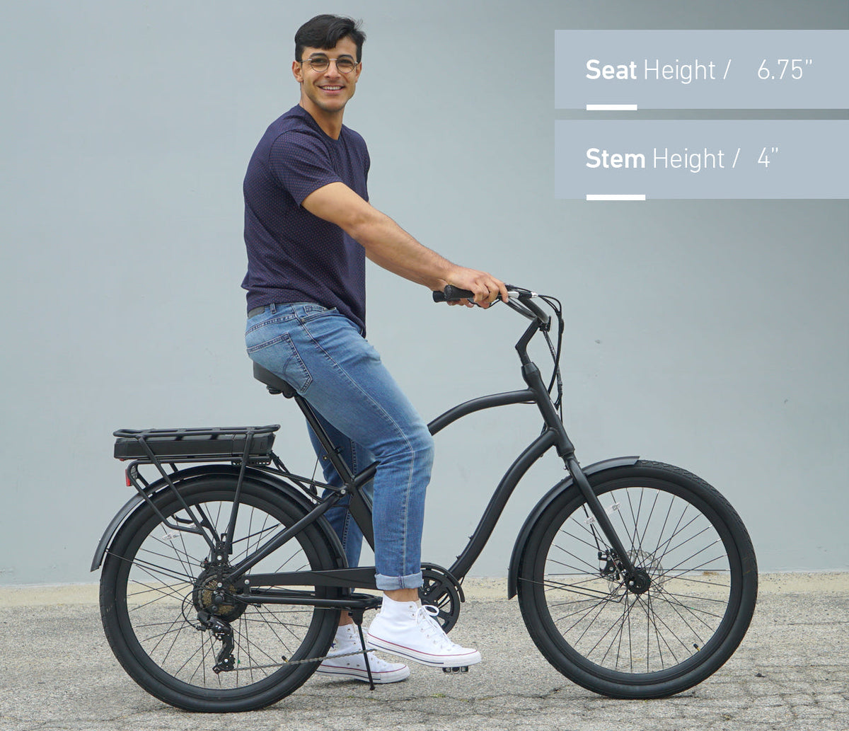 sixthreezero EVRYjourney Men's 26" 500W 7 Speed Electric Hybrid Bicycle — product view 44