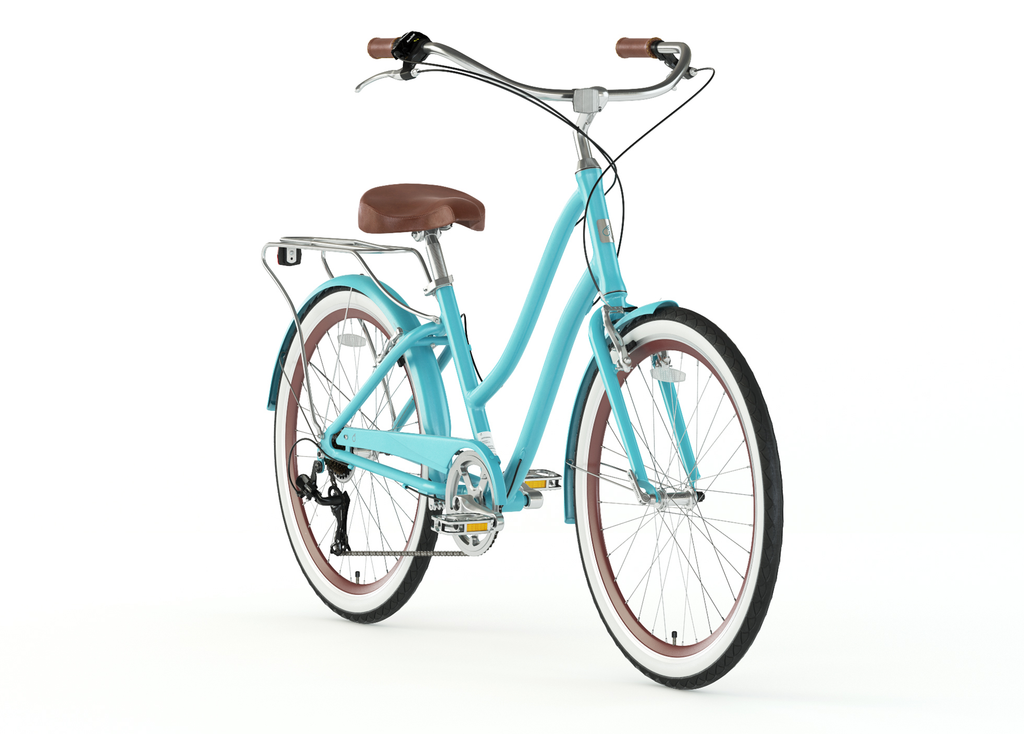 sixthreezero EVRYjourney Women's 26" Single Speed Step-Through Touring Hybrid Bicycle — product view 45