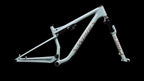S-Works Epic 9 Frameset (2027) — Gloss Agave Grey / Violet Pearl / Desert Metallic — side view